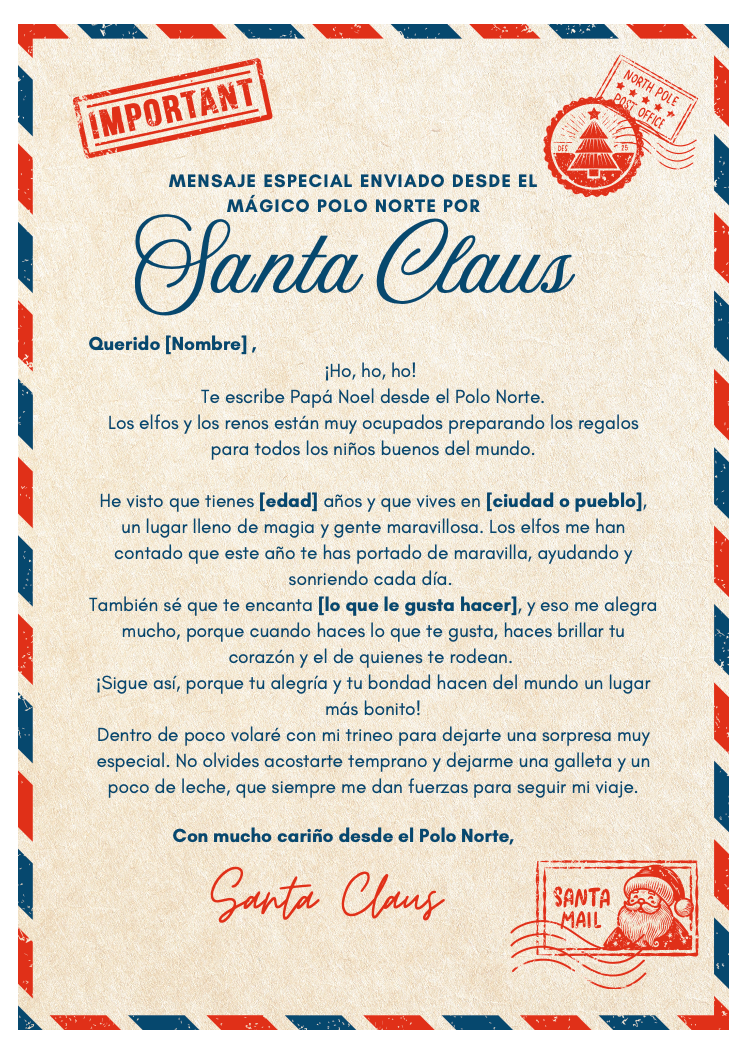 Carta desde el Polo Norte - SANTA CLAUS