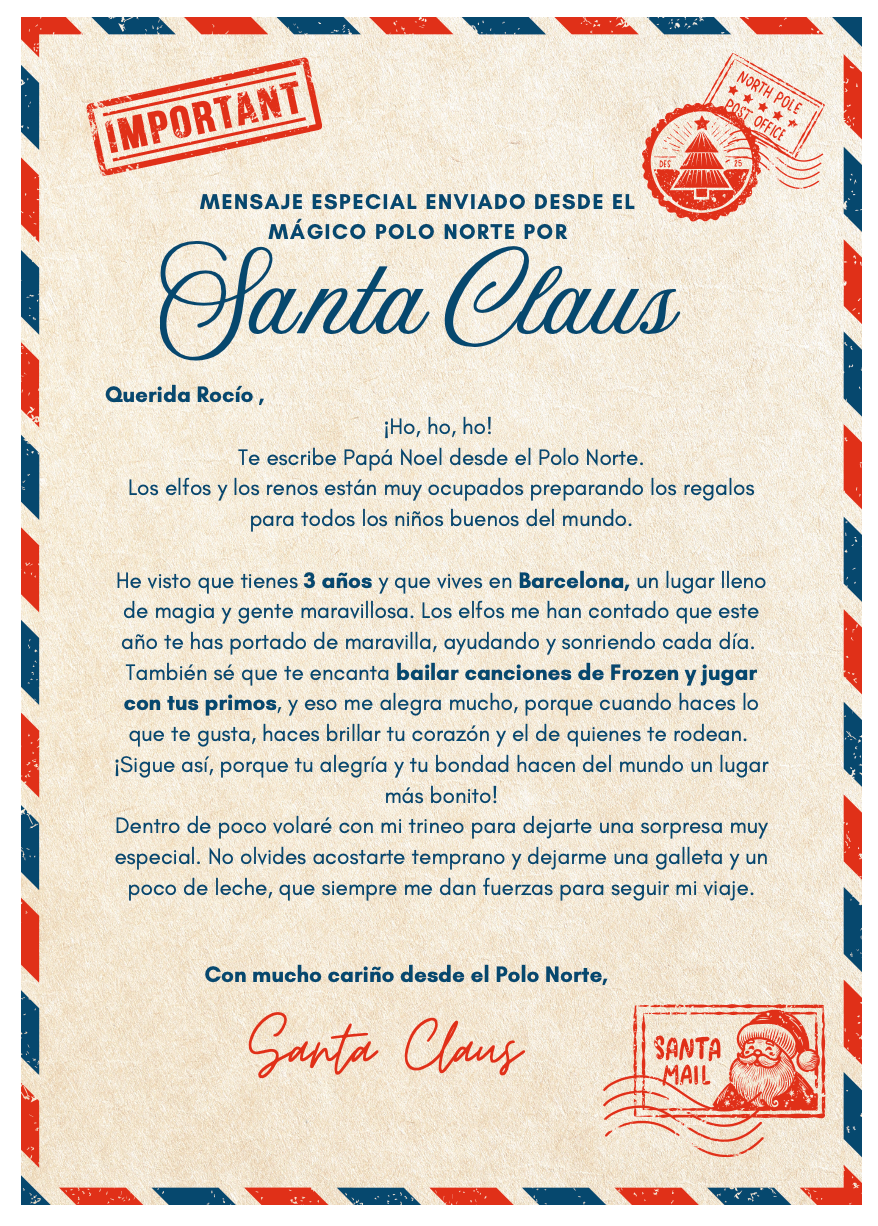 Carta desde el Polo Norte - SANTA CLAUS